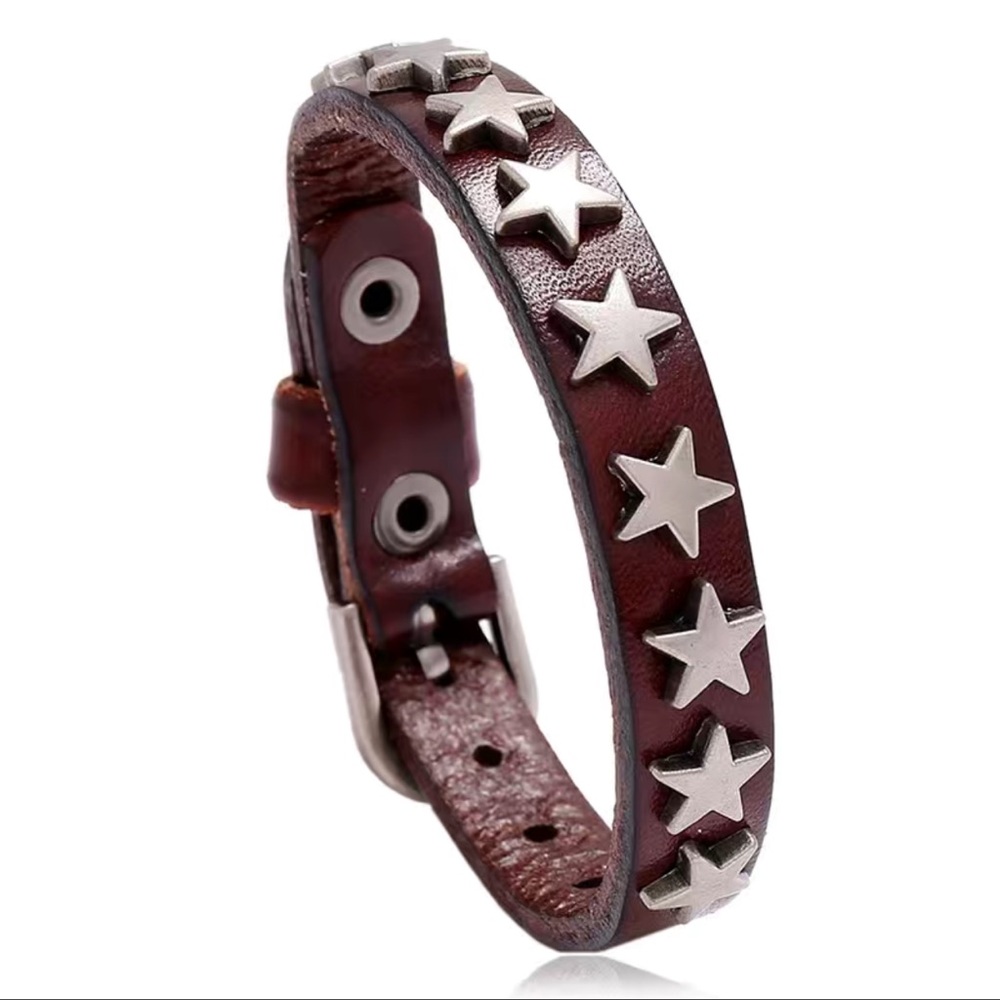 Leather Star Bracelet